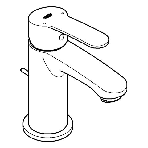 Grohe - Waschtisch EHM EUROSTYLE 23037 Kartusche Zugstangen-Ablaufgrt. chrom