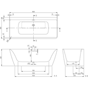 VILLEROY & BOCH - VWBW Subway 3.0 UBQ180SBW9CRBCTV 1800x800x495mm VWBW re ausf. weAlpin