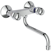 Ideal Standard - 2-Griff Wand-Spültischarmatur ALPHA B2042A chrom