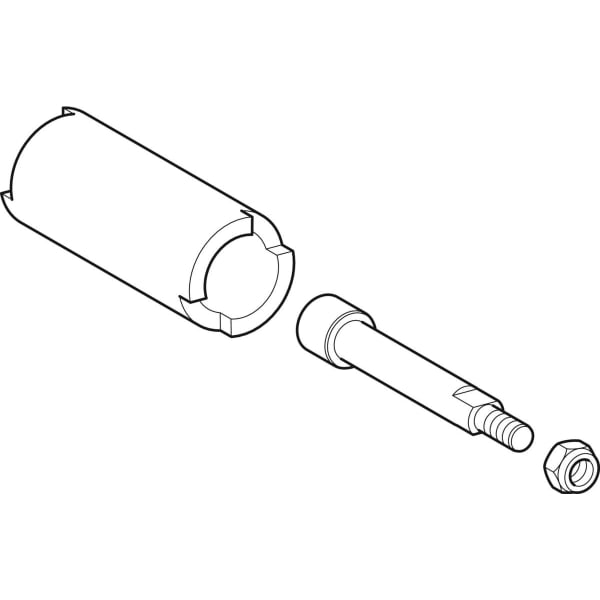 Geberit Vertriebs - C-Stahl Verlängerungs-Set 94937 42mm, f.Kugelhahn, p.Stück