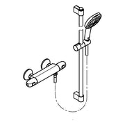 Grohe - THM-Brausebatterie Grohtherm 1000 34824_5 mit Brausegarnitur 900mm chrom