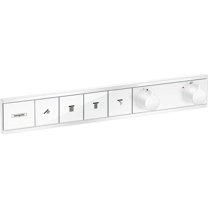 Hansgrohe - Thermostat Unterputz RAINSELECT Fertigset 4 Verbraucher mattweiß