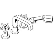 Hansgrohe - 4-Loch Wannenarmatur AXOR CITTERIO 39445000 Fertigset chrom m.Kreuzgriff