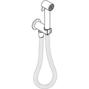 Hansgrohe - Bidette Handbr. Axor Bidette Showers f.Kaltwasser rund m.Schlauch 1250mm chro