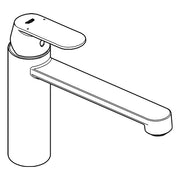 Grohe - Spültisch EHM EUROSMART C 30193 mittelhoher Auslauf supersteel