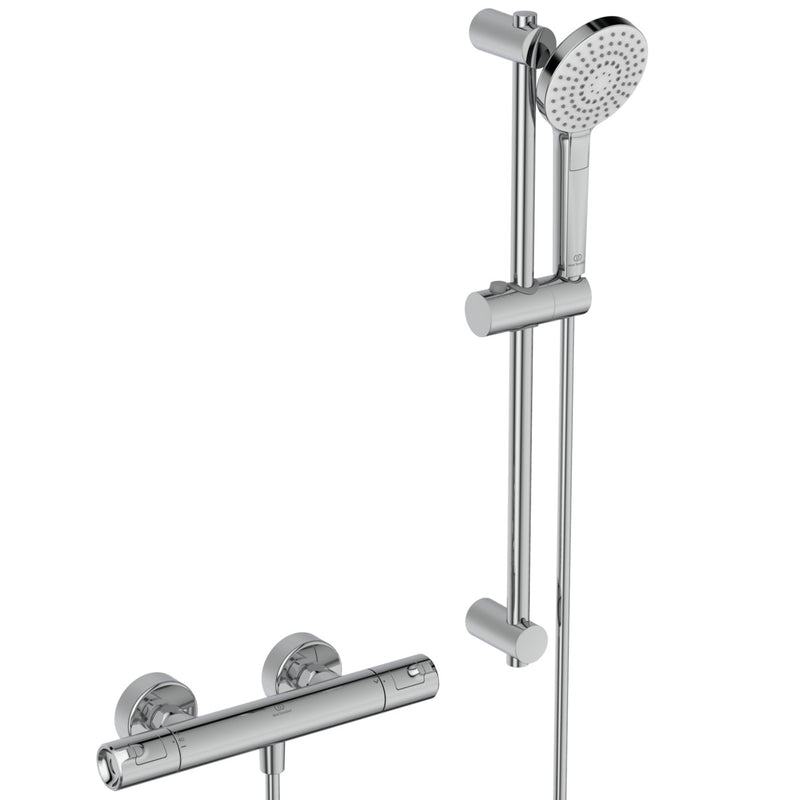 Ideal Standard - Brausetherm.AP CERATHERM50,Ausld78mm, m.Brausegarnitur, Br.Stg.60mm, Chrom
