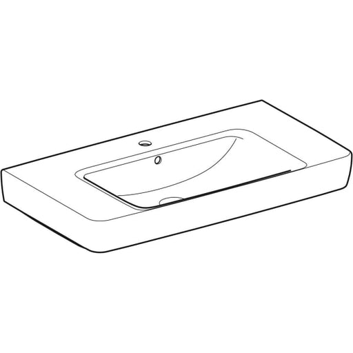 Geberit Vertriebs - RENOVA Plan WT mit Ablagefl., 90x48cm m. Hl., m. Ül., weiß, KeraTect, NEU