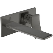 Ideal Standard - Wand-Waschtischarmatur CONCA, BS2, eckige Rosette,Ausld.180mm,Magnetic grey