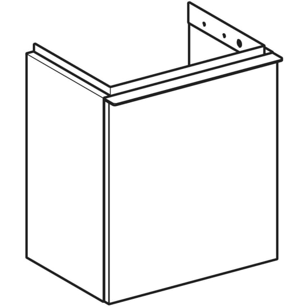 Geberit Vertriebs - iCon Unterschrank für HWB, 1 Tür re 37x41,5x27,9cm, lava