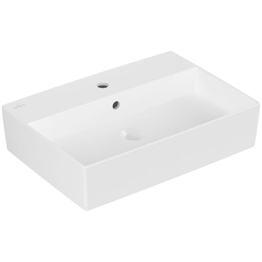 VILLEROY & BOCH - AufsatzWT Memento 2.0 600x420mm re-eckig 1HL. m. ÜL. Stone White cplus