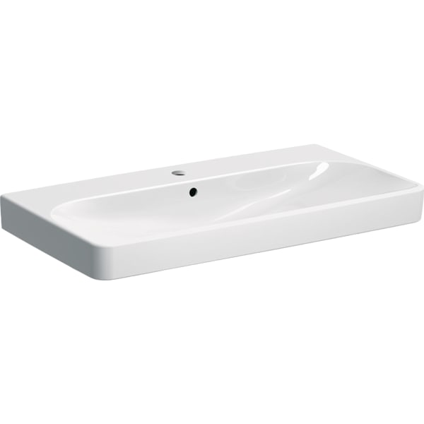 Geberit Vertriebs - Waschtisch SMYLE Square, 90x48cm m. Hl., m. Ül