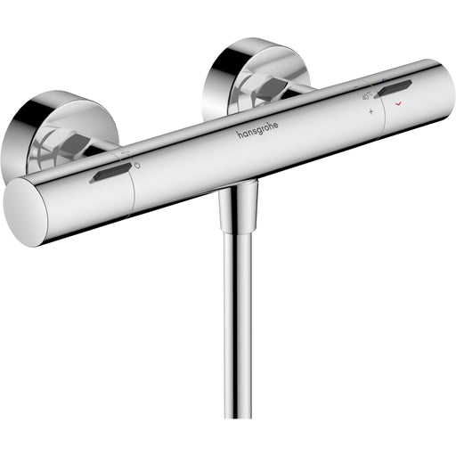 Hansgrohe - Thermostat Ecostat Fine Brausenm. Aufputz DN15 m. verr. Sicherh.stop chrom
