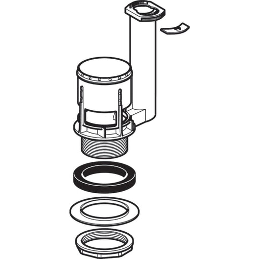 Geberit Vertriebs - Typ 280 Bassin für Spülventil Rd60x1/8, L:30mm