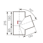Fornatis - Abzweig DN 100x100 70 Grad