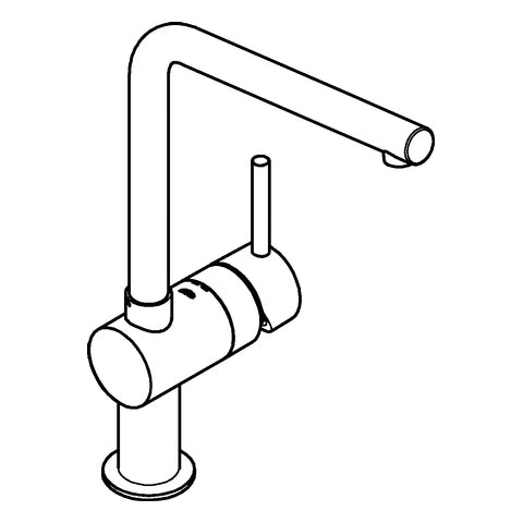 Grohe - Spültisch EHM MINTA 31375 L-Auslauf supersteel