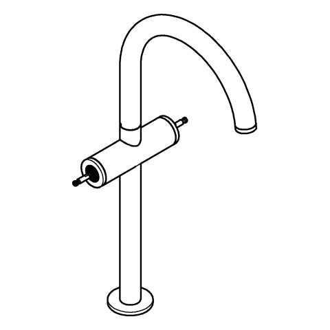 Grohe - WT-Einlochbatt. Atrio Private C. 21140 XL-Size f. Hebelgr. hard graph. gb