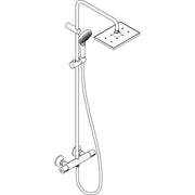 Hansgrohe - Showerpipe 230 1jet VERNIS Shape mattschwarz mit Brausethermostat