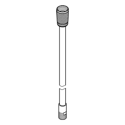 Grohe - Brauseschlauch 46104 Metall 1/2xM15x860mm f. EHM m. herausz. Brause