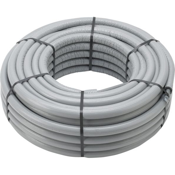 Viega - Rohr RAXOFIX 5302.5 mit 9mm Dämmung 25x2,7mm Kunststoff grau