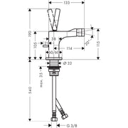 Hansgrohe - Bidetmischer Axor Citterio E mattschwarz