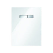 TECE SE - TECElux-Betätigungsplatte Glas weiß, Tasten Chrom glänzend, # 9650001