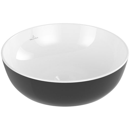VILLEROY & BOCH - AWT ARTIS 4179 430mmDurchmesser ohne Hahnlochbank o Überl Rund Coal Black