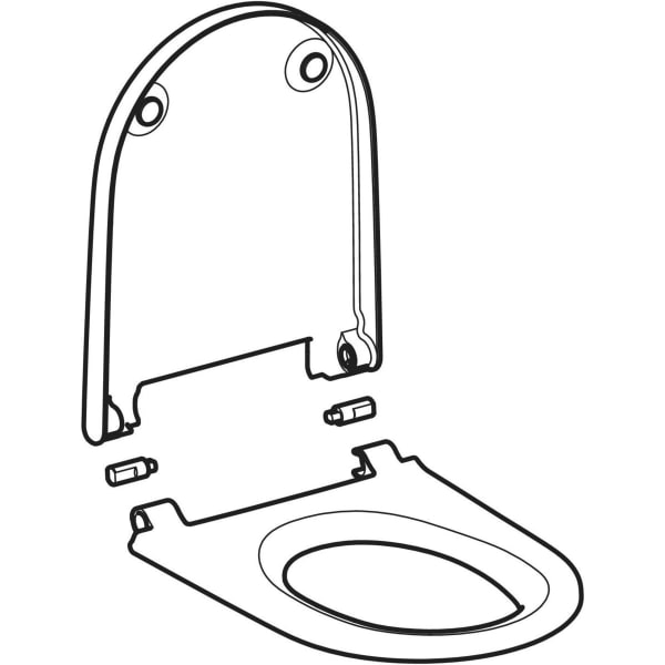 Geberit Vertriebs - WC-Sitz f. Geberit AquaClean Alba weiß