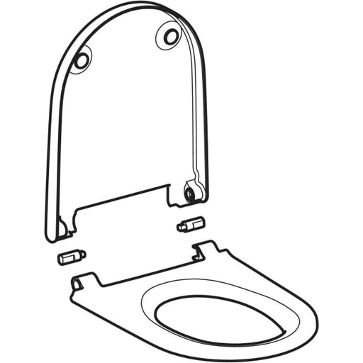 Geberit Vertriebs - WC-Sitz f. Geberit AquaClean Alba weiß