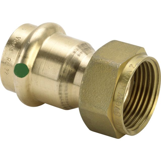 Viega - Verschraubung SANPRESS 2263 flachdichtend 54mm x 23/8 Rotguss