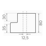 Fornatis - Übergangsrohr exzentrisch DN80x50