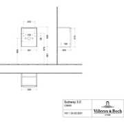 VILLEROY & BOCH - WTU 351x429x293 mm 1 Tür Kansas Oak