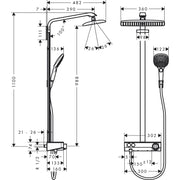Hansgrohe - Showerpipe RAINDANCE Select chrom mit ShowerTablet KB RAINDANCE E 360 ST