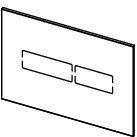 TECE SE - TECElux Mini Ersatz Abdeckplatte Glas schwarz