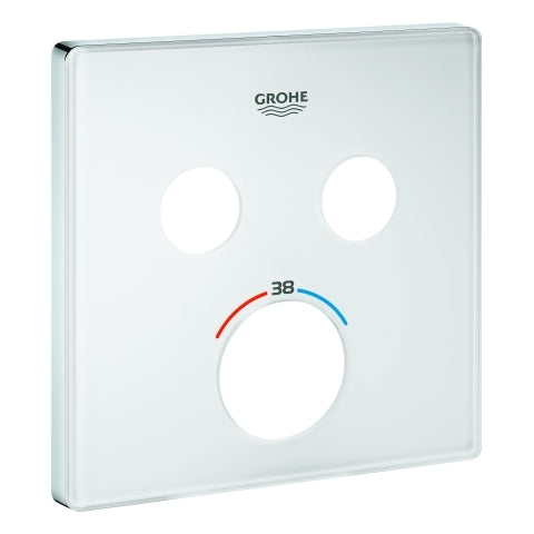 Grohe - Rosette 49040 für SmartControl UP-THM eckig mit 2 ASV moon white