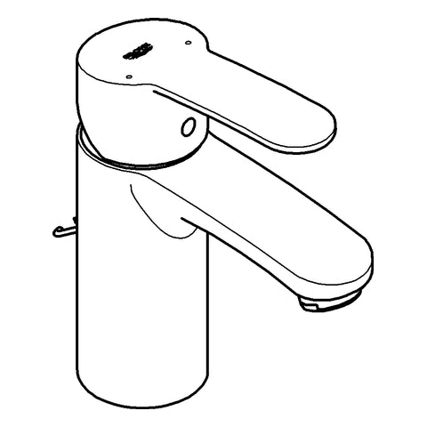 Grohe - Waschtisch EHM EUROSTYLE 33557 EcoJoy versenkbare Kette chrom