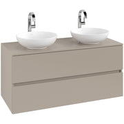VILLEROY & BOCH - Konsolen-Unterschrank 1200mm f AWT 2 Ausz 2 Aussch mLB C519H2 VD Sand Grey