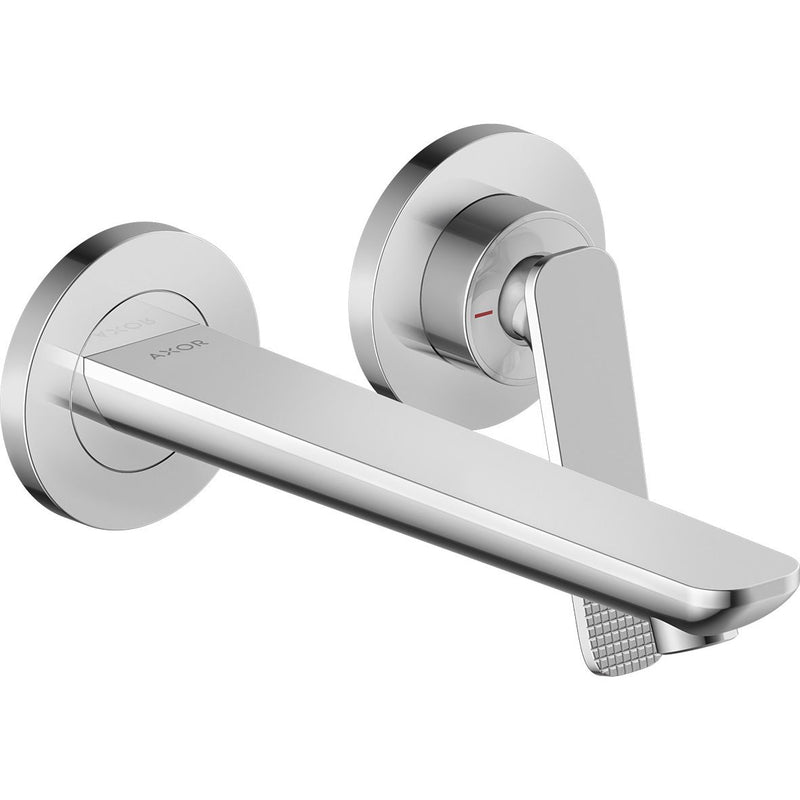Hansgrohe - 2-Loch WTA Wand UP Axor Citterio C mit Auslauf 195 mm Cubic cut chrom