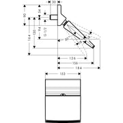 Hansgrohe - Kopfbrause RAINDANCE Rainfall 150 Stream 1/2 26443000 chrom