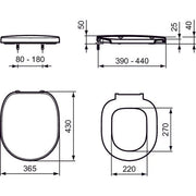 Ideal Standard - WC-Sitz CONNECT E712801 weiß