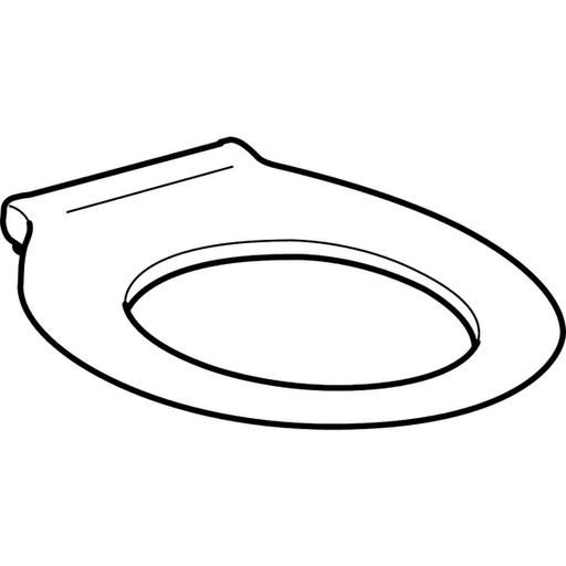 Geberit Vertriebs - Renova Nr.1 Comfort Basic WC-Sitzring weiß, antibak, m. edst. Scharnierwelle