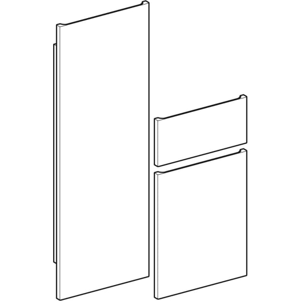 Geberit Vertriebs - Front Set, weiß, RENOVA Nr.1 Plan Hochschrank, Modell 869000