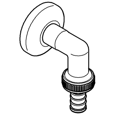Grohe - WAS-Schlauchanschlussbogen 41125 DN15 für Unterputzmontage chrom