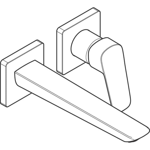 Hansgrohe - 2-Loch Waschtischarmatur Unterputz Fine Logis F-Set mattschwarz