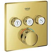 Grohe - Thermostat Grohtherm SmartControl 29126 eckig FMS 3 Absperrv. cool sunrise