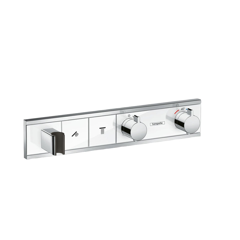 Hansgrohe - Thermostat Unterputz RAINSELECT Fertigset 2 Verbraucher weiß/chrom