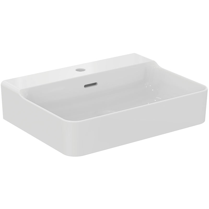Ideal Standard - Waschtisch CONCA, 1 Hl., m.Ül., 600x450x165mm, Weiß