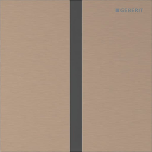 Geberit Vertriebs - Typ 40 UR-Strg. m. elektron. Sp-Ausl. Batt.-Betr., Square, rotgold gebü./Etc