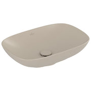 VILLEROY & BOCH - Aufsatzwaschbecken Loop&Friends 560x 380mm Rechteck o. ÜL. Almond CeramicPlus