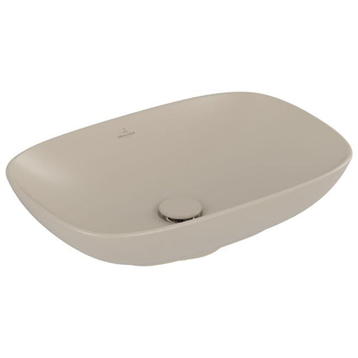 VILLEROY & BOCH - Aufsatzwaschbecken Loop&Friends 560x 380mm Rechteck o. ÜL. Almond CeramicPlus