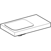 Geberit Vertriebs - iCon Light Handwaschbecken 53x31cm Ablg./o. Hl. re, o. Ül., weiß, KeraTect
